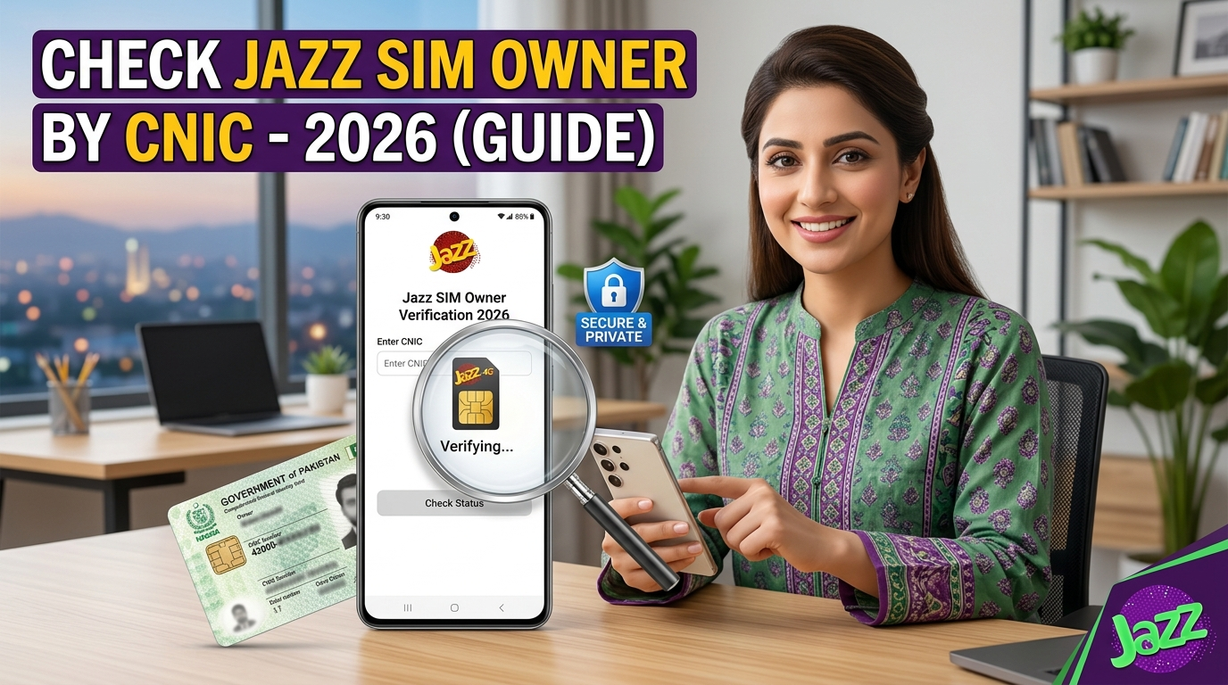 Check Jazz Number by CNIC