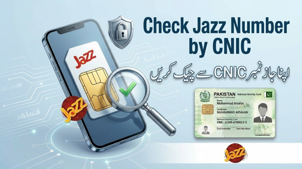 Check Jazz Number by CNIC