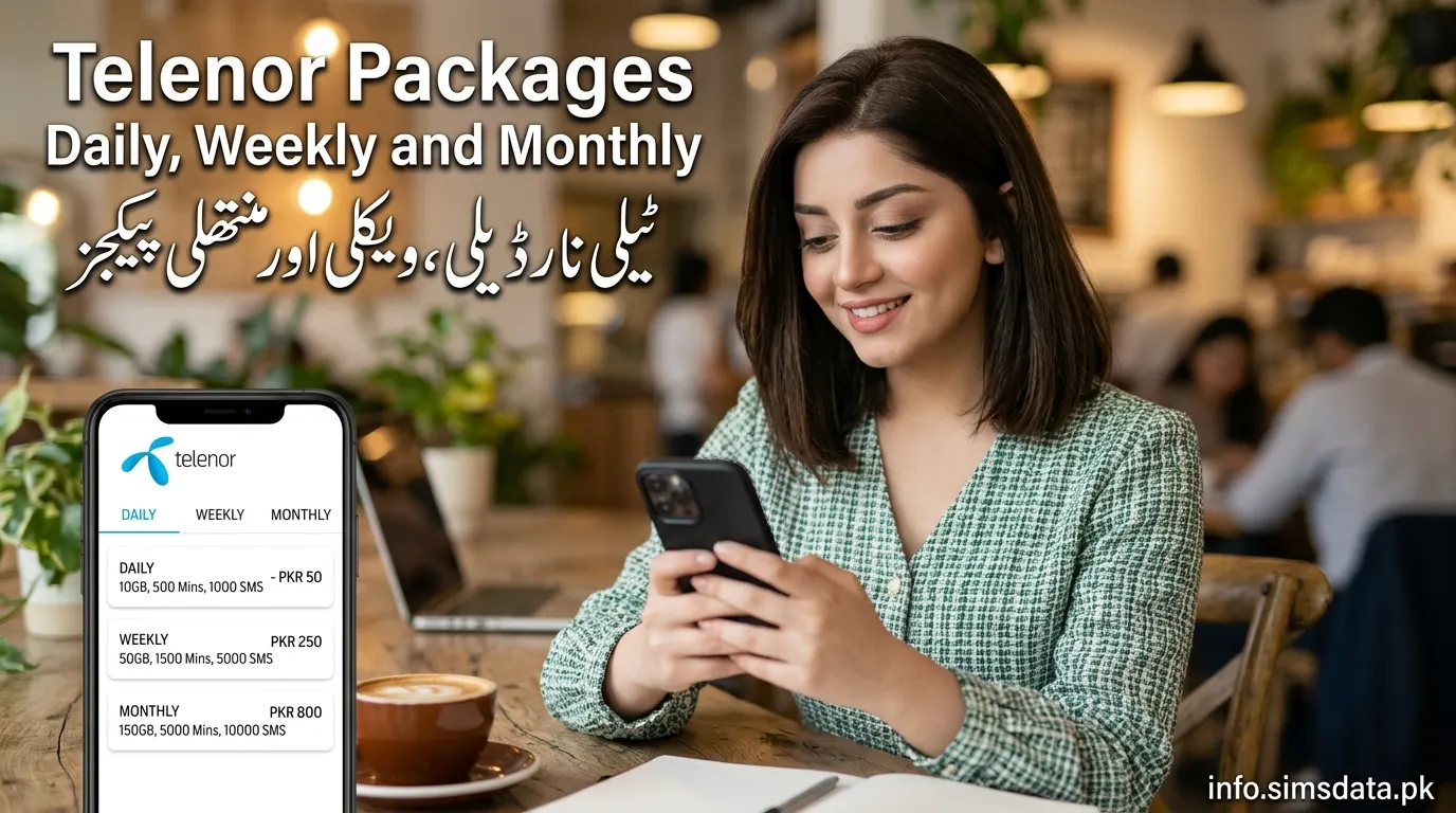 Telenor Packages Daily, Weekly and Monthly