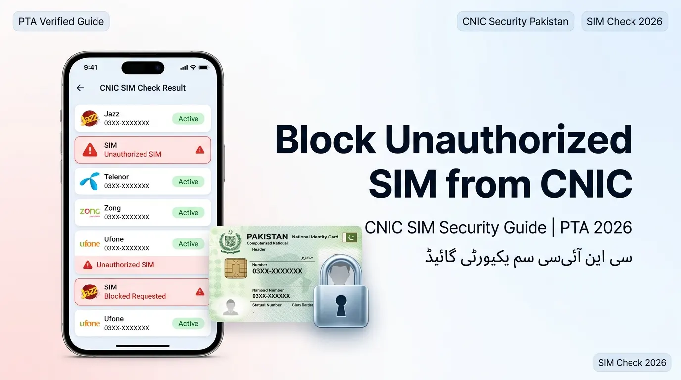 Block Unauthorized SIM from CNIC – Complete Guide