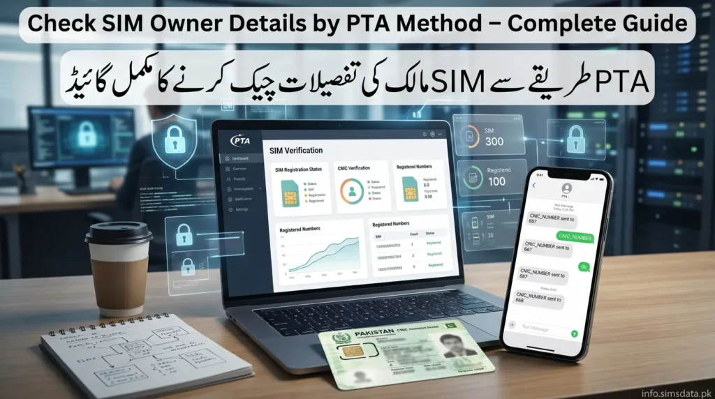 Check SIM owner details using 667 668 and the CNIC SIM portal. Verify SIM registration, check SIMs on CNIC, and detect unauthorized numbers.
