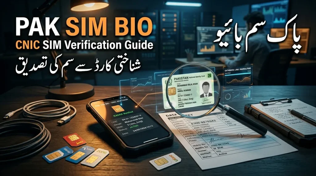 PAK SIM BIO – Check SIM Owner Details & CNIC Verification