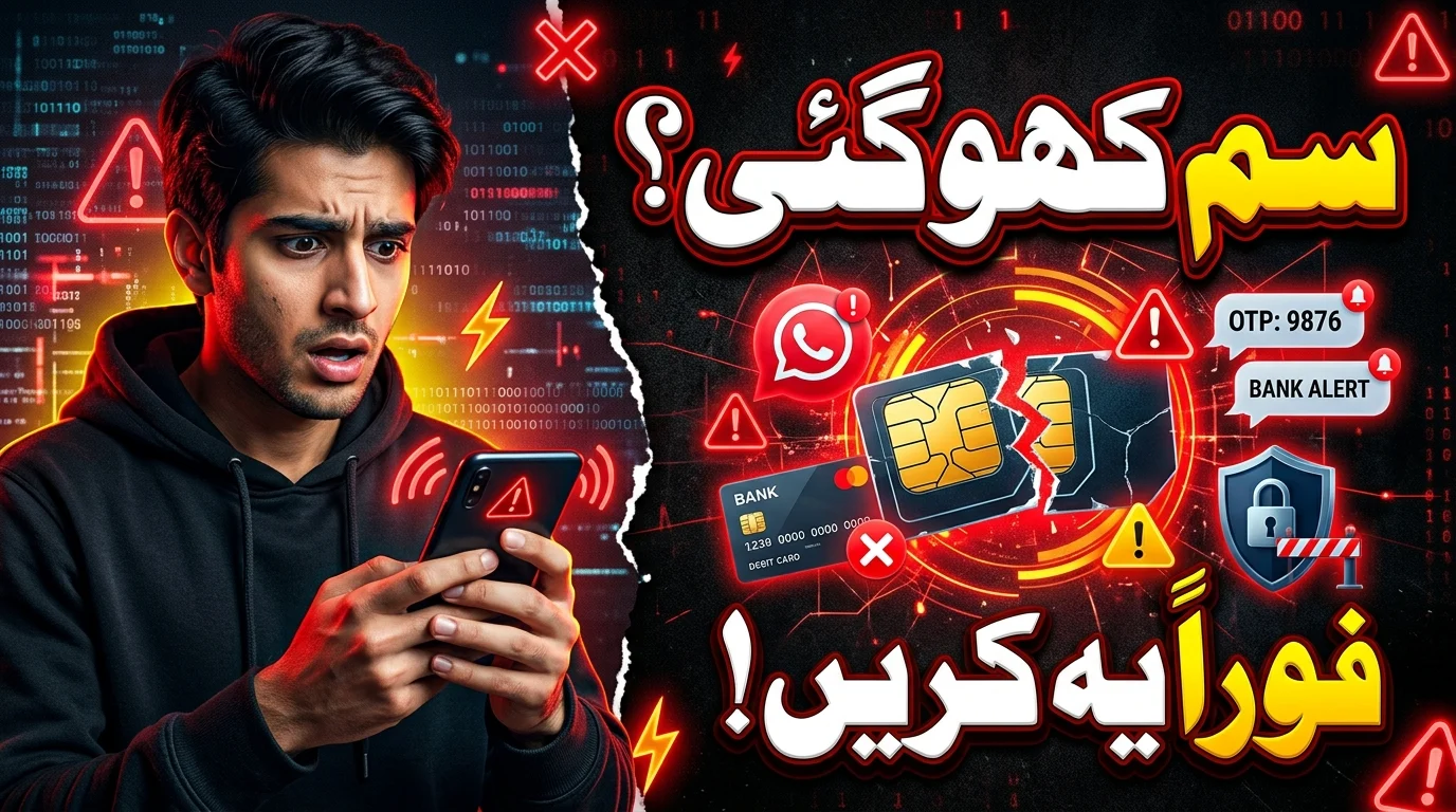 Lost SIM card solution guide showing how to block SIM, recover number and protect bank account and WhatsApp